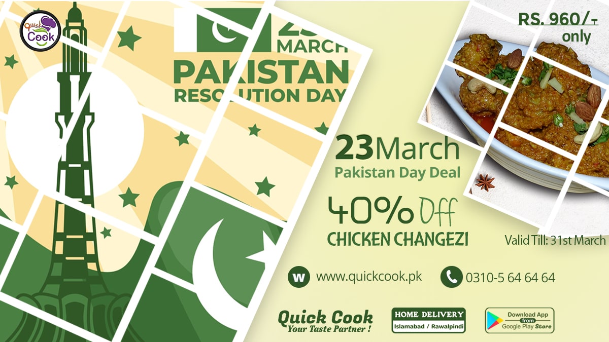 Pakistan Resolution Day Deal by Quick Cook